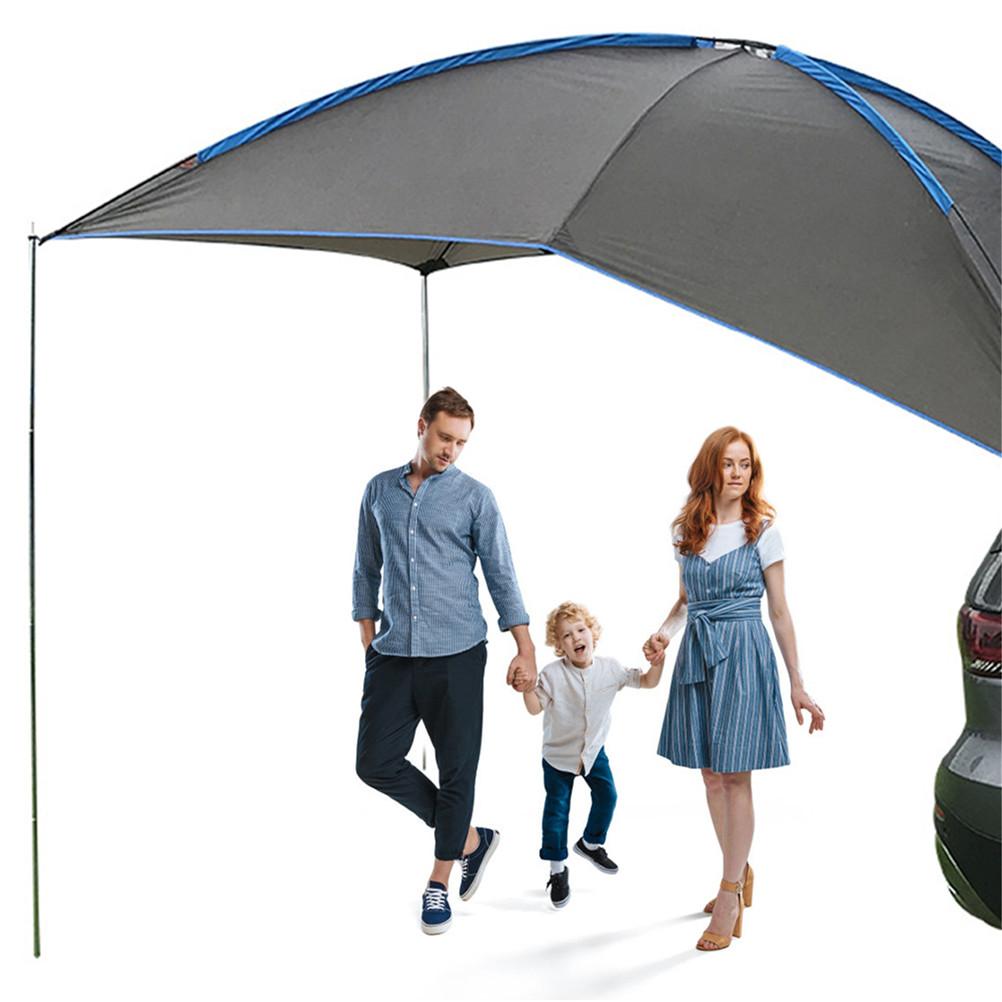Car Tail Tent Portable Rainproof Awning Car Rear Car Side Tent Outdoor Portable Rear Tent for 3-4 People Equipment Camping Car Tent