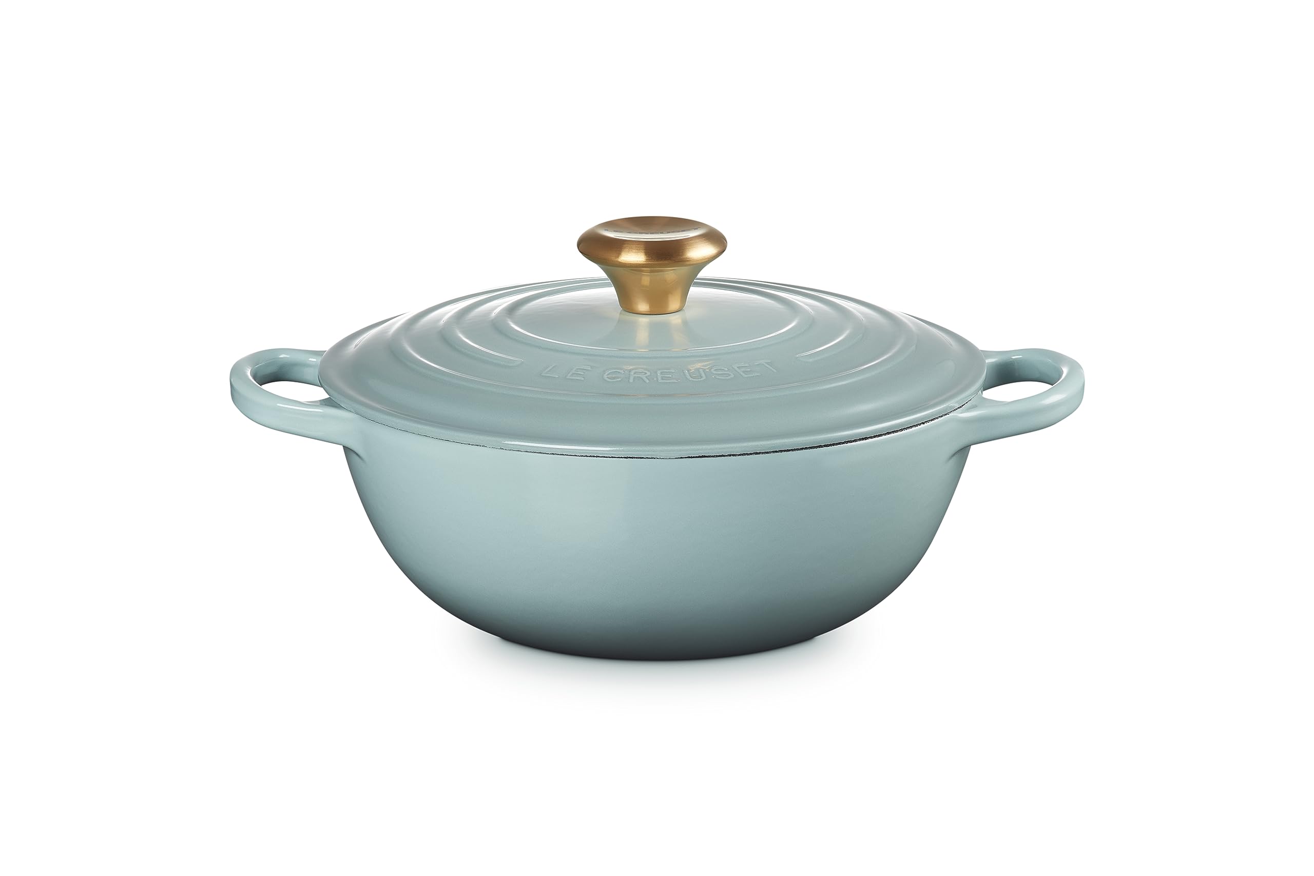 

Le Creuset Signature Marmite Cast Iron Enamel Pot, 24 cm, Sea Salt, Gas, Induction, Oven, and Dishwasher Safe [Official Japanese Product]