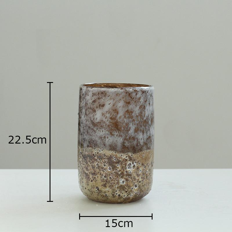 Retro Handicrafts Glass Vase Hydroponics Flower Pots Table Decoration Flowers Arrangement Floral Vases Room Aesthetic Decor