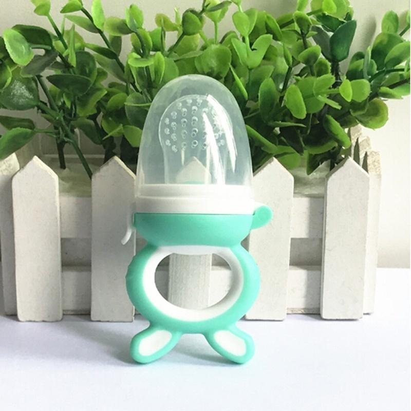 Baby Teether Silicone Pacifier Fruit Feeder Food Nibbler Feeder Soother Nipple