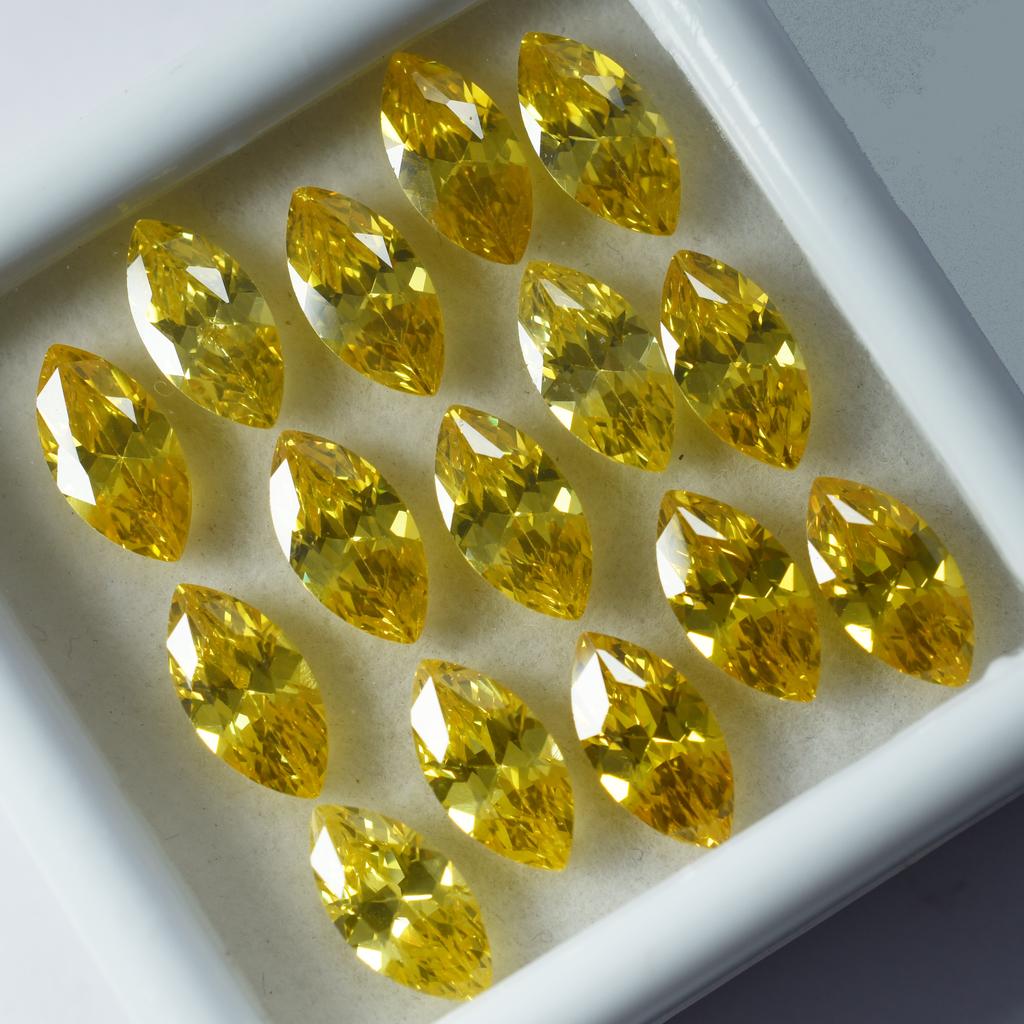 30 Pcs Lot Natural Yellow Sapphire Marquise Cut 7x5mm Certified Loose Gemstones