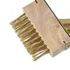 Weed Eater Crack Cleaner Manual Crevice Weeding Tool with Stainless Steel Handle Adjustable Height Moss Remover Brush
