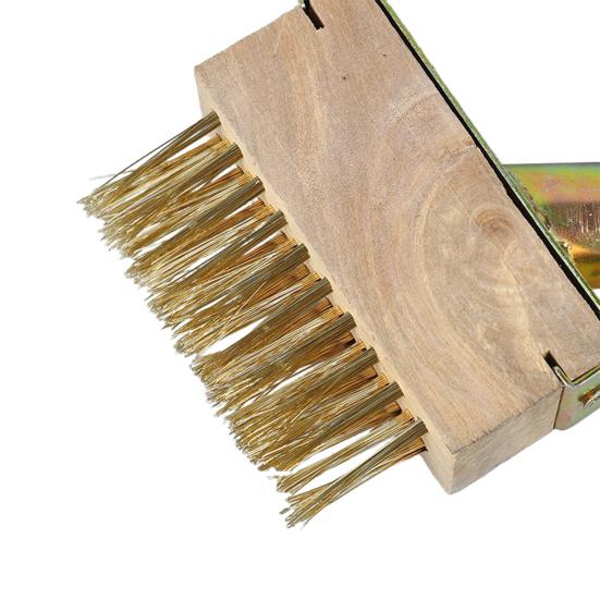 Weed Eater Crack Cleaner Manual Crevice Weeding Tool with Stainless Steel Handle Adjustable Height Moss Remover Brush