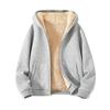 Cappotto da uomo pesante e spesso in pile Felpa con cappuccio da uomo Cardigan