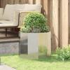 Plant Pot Silver 60 X 60 X 50 Cm Galvanized Steel