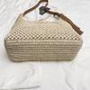 Yogodlns Borsa in Paglia Intrecciata Versatile da Appendere Estiva alla Moda con Lavorazione a Intreccio Vuota Borsa da Spiaggia in Erba Intrecciata a Mano Borsa a Spalla Singola da Donna