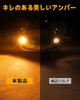 BORDAN T20 LED Turn Signal, Pinch Different, Amber, 1,200 Lm, High Fla Prevention, Built-in