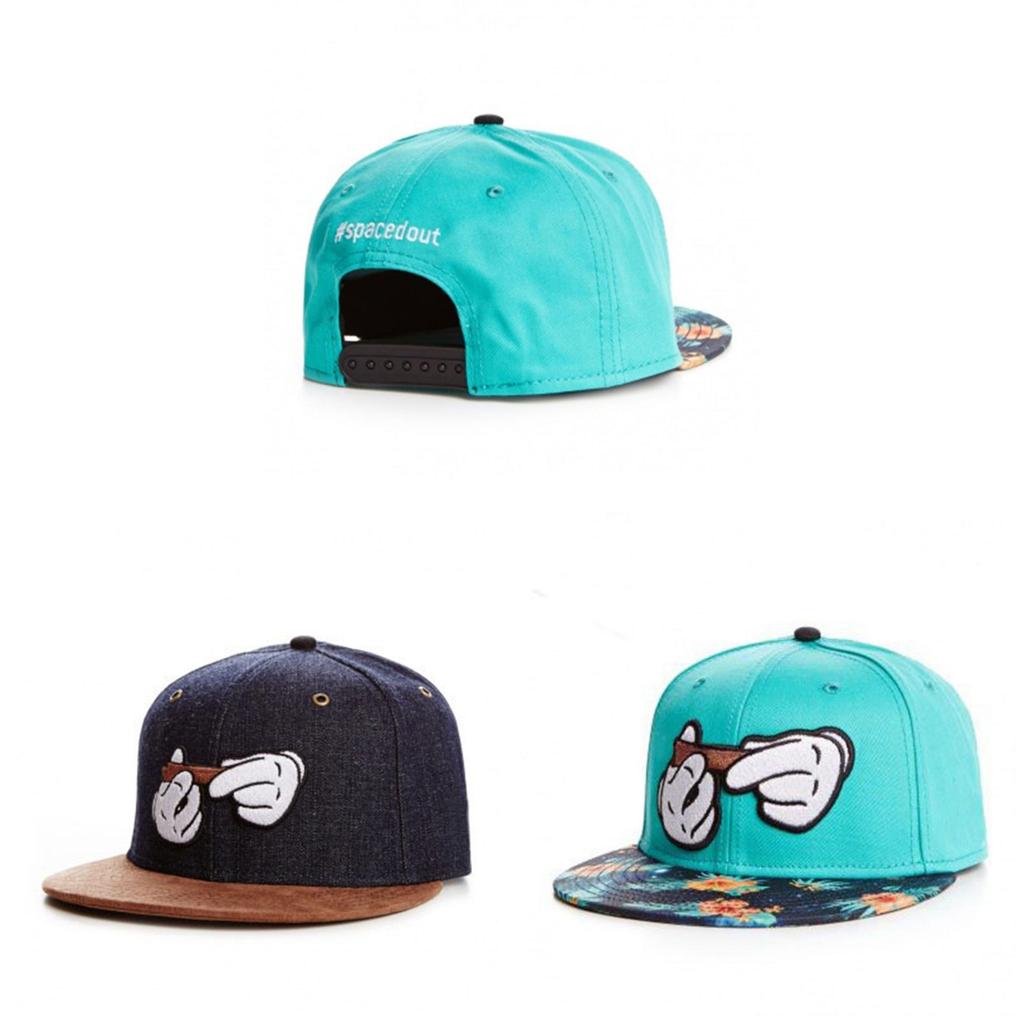 Lässige blaue Cartoon Snapback-Kappe aus atmungsaktiver Baumwolle für den Sommer