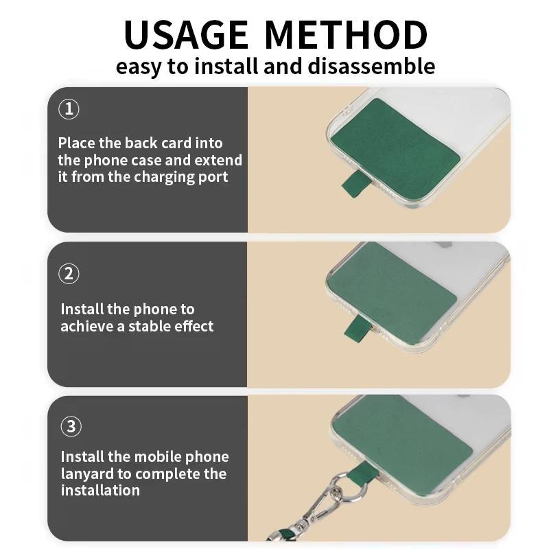 2-in-1 Umhängeband & Halskette - Universelle verstellbare Handyhalterung mit sicherem Anti-Verlust-Clip für Outdoor/Reisen