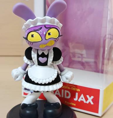 Der Erstaunliche Digitale Zirkus Offizieller Maid Jax Plüschhase Figur Schreibtisch Display Sammlerstück