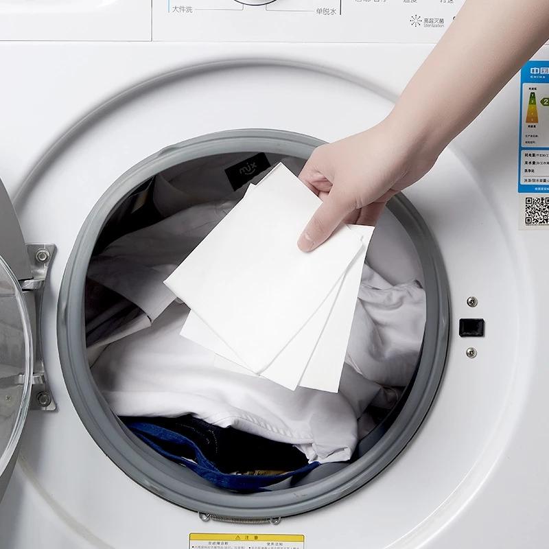 30Pcs Washing Machine Use Mixed Dyeing Proof Color Absorption Sheet Anti Dyed Cloth Laundry Papers Color Catcher Grabber Cloth