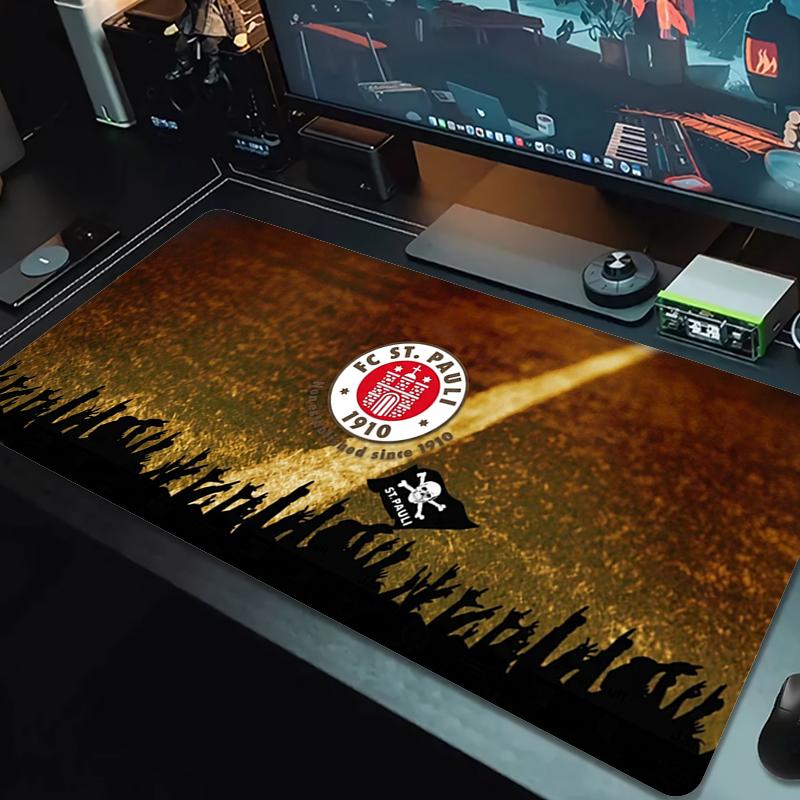 S t. Pauli FC Alfombrilla de Ratón Grande Cojín de Mesa para Gaming Antideslizante Portátil Tableta Alfombrilla de Ratón Grande XXL Alfombrilla Mini PC Playmat Con borde de bloqueo_xia