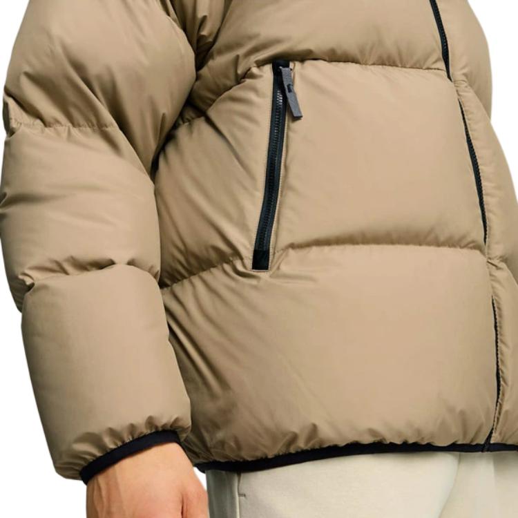 Puma Men's Lifestyle Collection, Women's Basic Collection Down Jacket Unisex Oak Tree Brown 684103-67