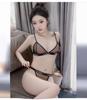 Passionate Patchwork European High-Elastic Mesh Bikini Bra Lingerie