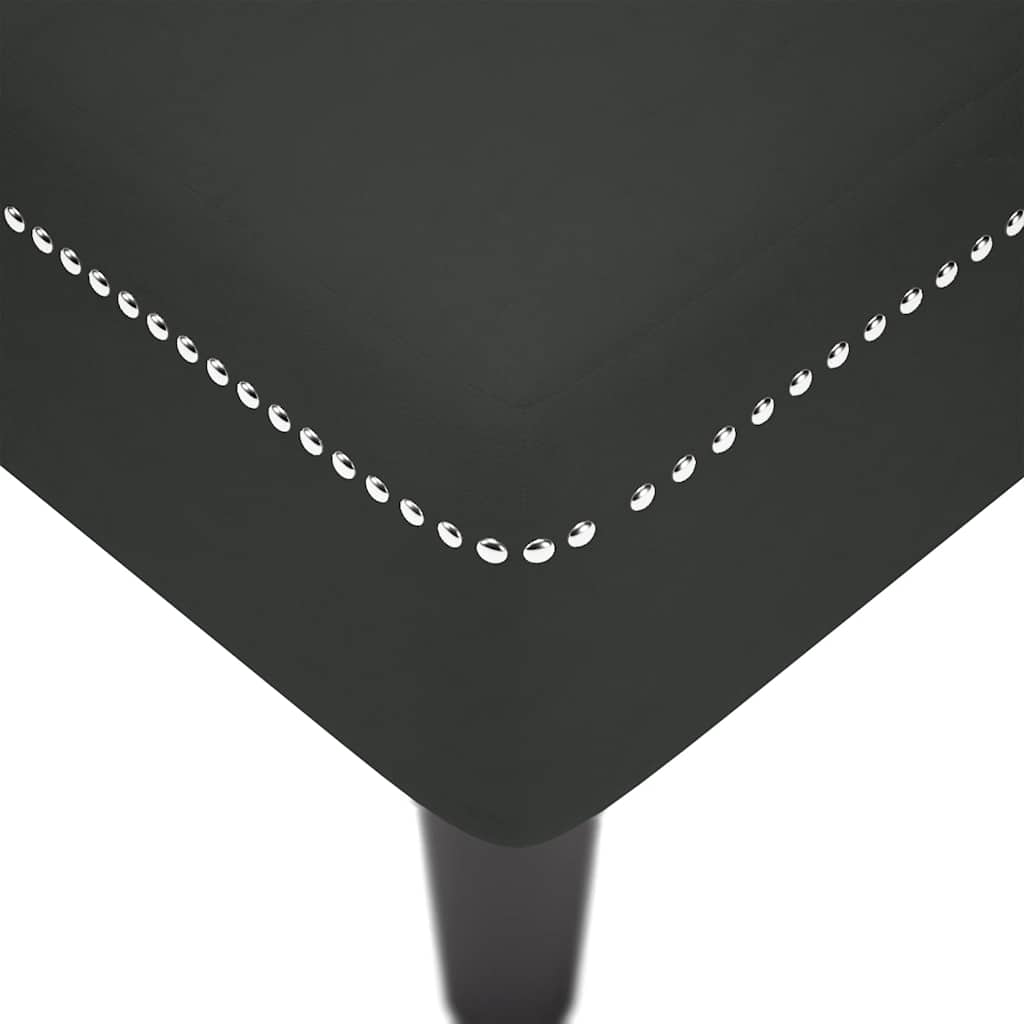 Chaise Longue with Cushion and Right Armrest Black Velvet