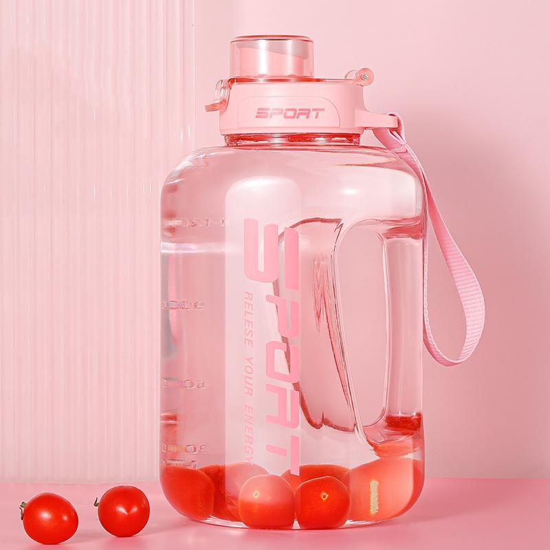 Large Capacity Sports Kettle, Outdoor Fitness Ton Bucket, Heat-resistant Portable Straw Water Cup