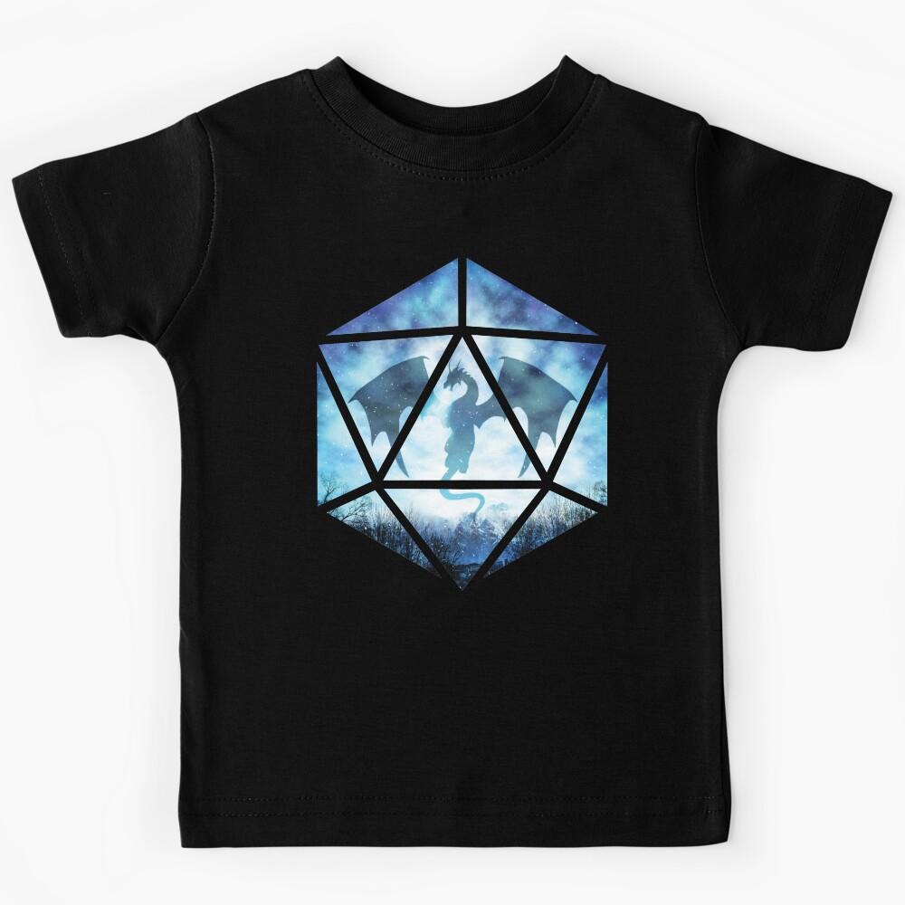 Blue Sky Ice Dragon D20 Kids T-Shirt 120