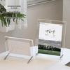 Clear Acrylic Desktop Photo and License Stand - Multiple Sizes Available