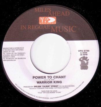 

7inch Record WARRIOR KING - Power To Chant / Jah Is Always Ther VPS8786 VP Records 2002 Jamaica Reggae, Ska & Dub Used