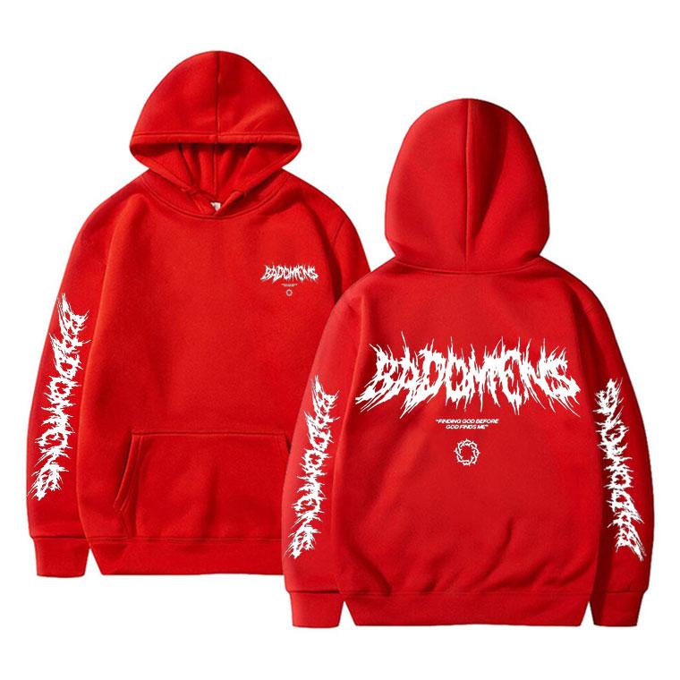 Bad Omens Band Gott finden bevor Gott mich findet Grafik Hoodie Herren Damen Fleece Baumwolle Sweatshirts Herren Rock Punk Stil Hoodies