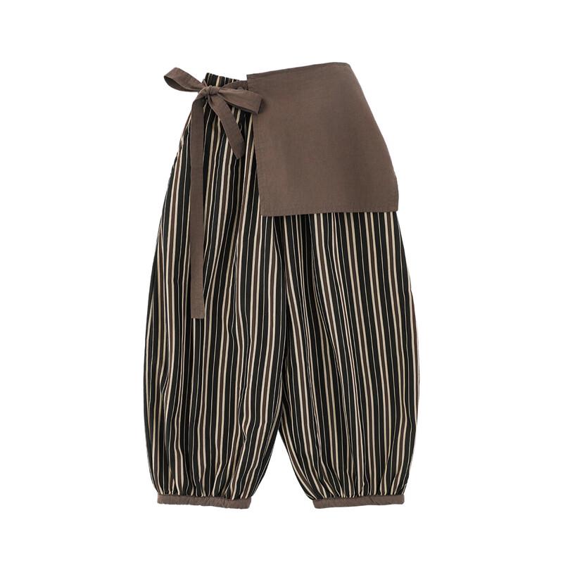 

Youyou Girls Winter Striped Casual Pants with Removable Flap 100cm