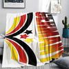 1PC Germany National Football Team Print Flannel Blanket, High Quality All Seasons, Home Decor, Warmth and Comfort, Perfect for Christmas Gifts