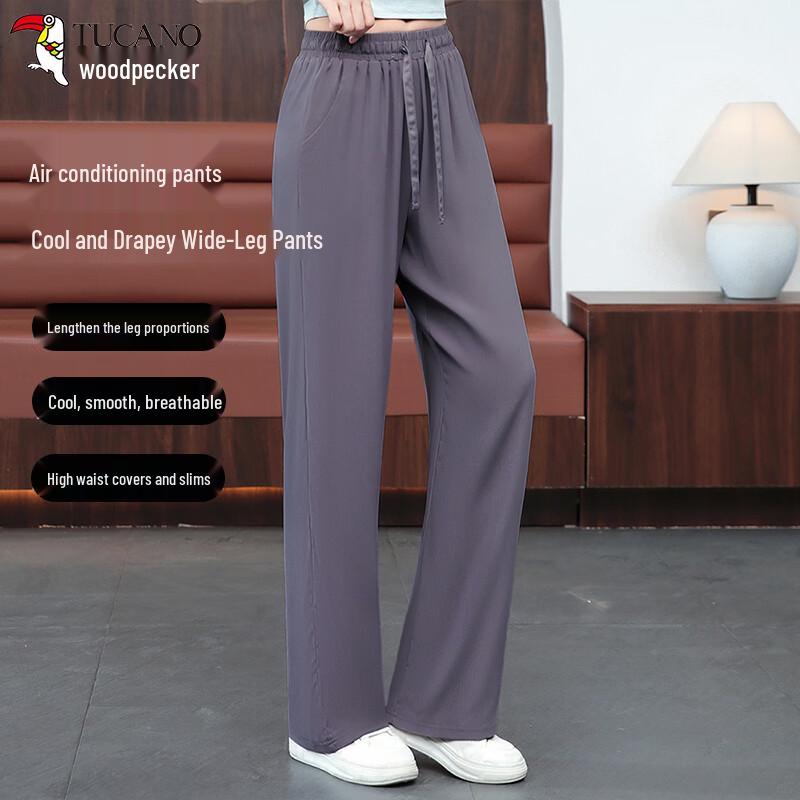 Женские широкие брюки из ледяного шелка Woodpecker 4XL