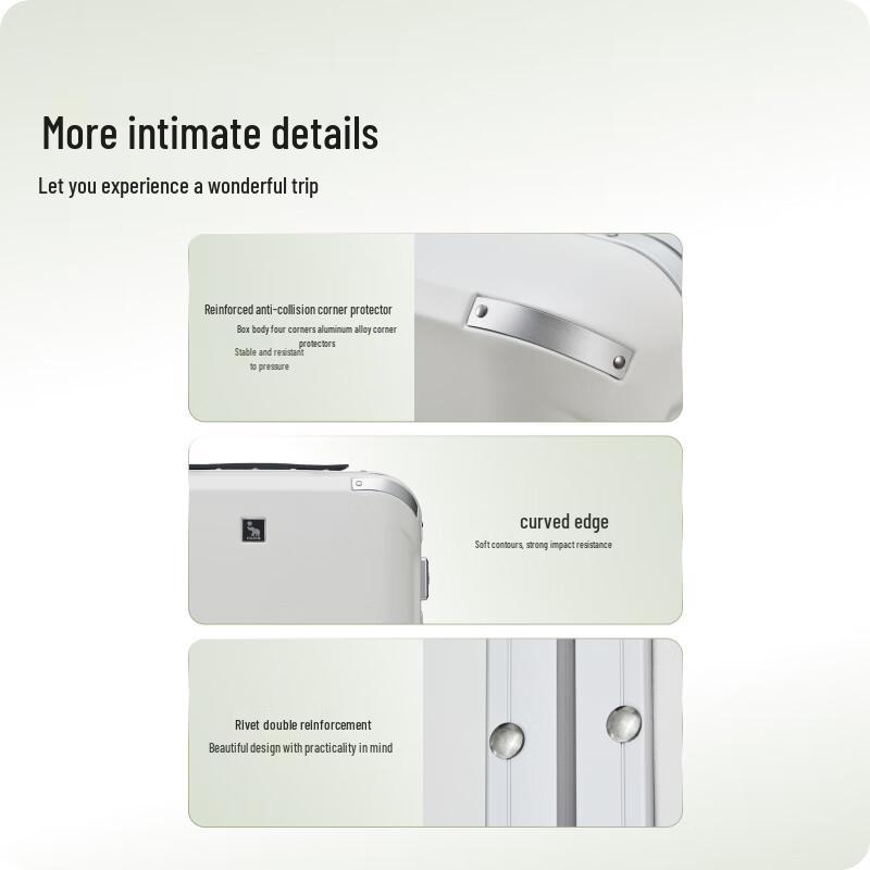 OIWAS Coastline Series 20-inch PC Aluminum Frame Carry-on Luggage