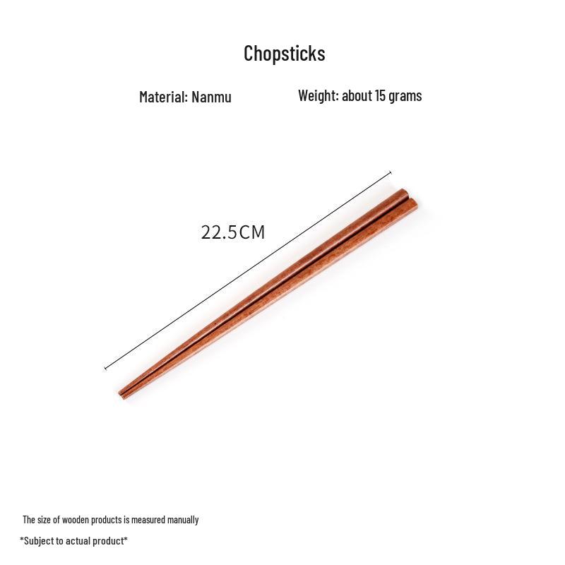 Wooden Cutlery Set: Spoon, Fork & Chopsticks with Travel Pouch