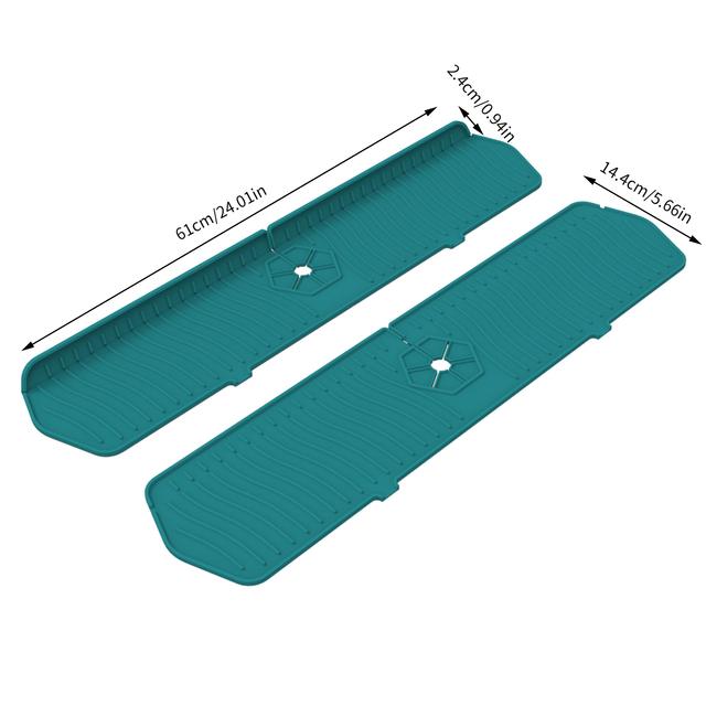 Silicone Pad Solid Color Clean Sanitary Faucet Kitchen Sink Splash Pad Irregular Drainage Tools Household Tools