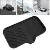 Soap Dish Holder Silicone Non Slip Multifunctional Self Draining Soap Tray for Bathroom Kitchen