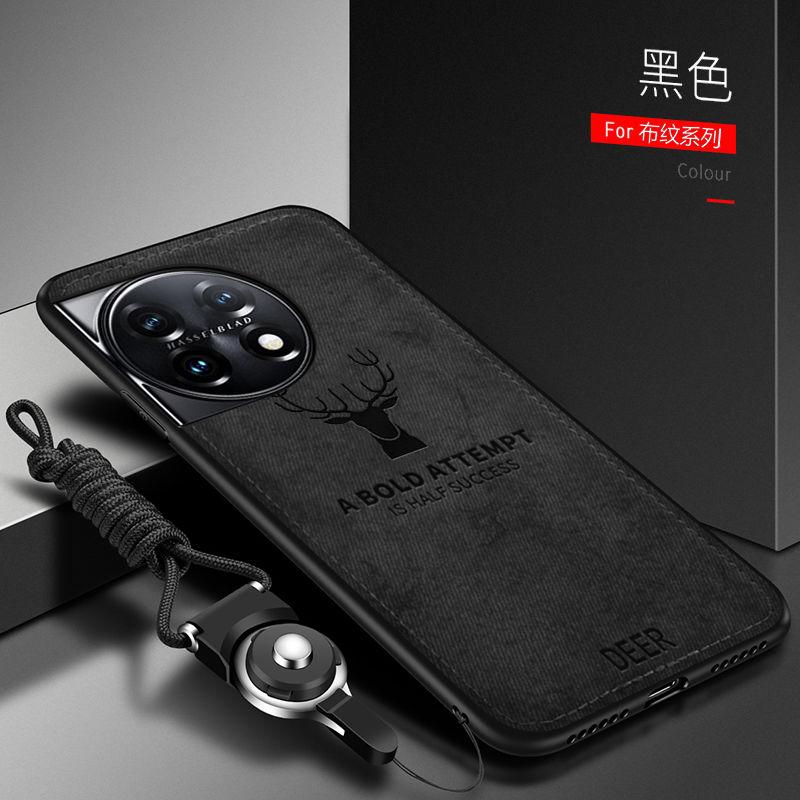 For OnePlus 13 Case Soft Silicone+Hard Fabric Deer Protective Back Cover Case For One Plus 13 oneplus13 12R 11 11R 10T Pro Shell