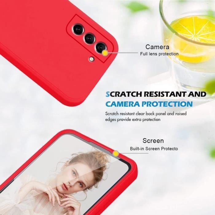 Coque de protection - BOOLING - Samsung Galaxy S22 - Rouge - Antichoc - Anti-Rayures