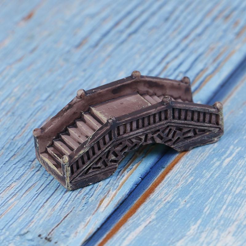 1Pc Mini Bridge Home Ornaments Figurines Diy Aquarium/Dollhouse Decoration
