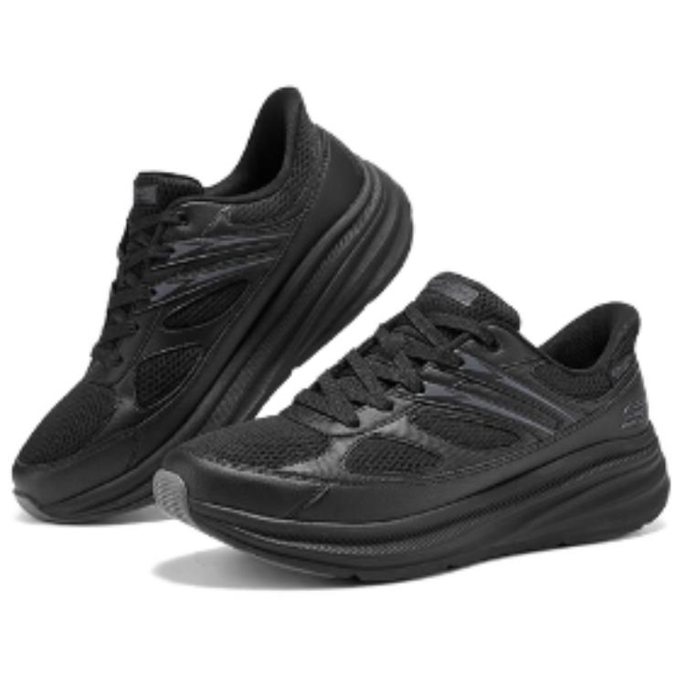 Skechers Bobs Mens Fashion Comfortable Durable Breathable Low-Top Casual Shoes Men Sneakers Black 118432-BBK