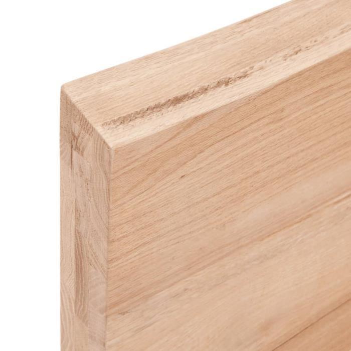 VidaXL Étagère murale marron clair 60x10x6 cm bois chêne massif traité 363640