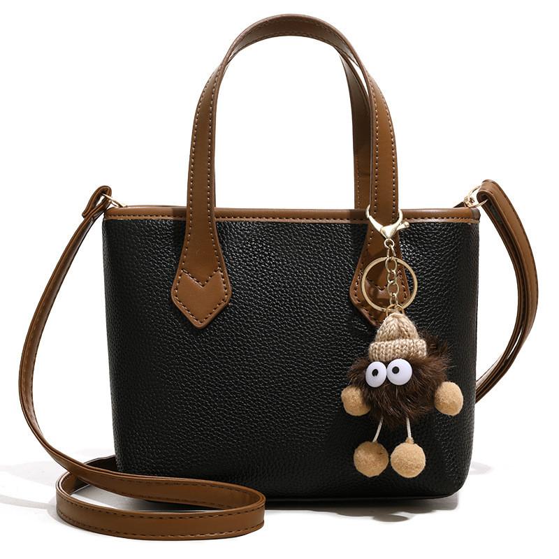 Ielgy Casual All-Match Handbag Fashion Contrast Color Messenger Bag