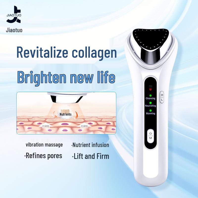 Ultrasonic Thermal Skin Essence Ion Device for Facial Lifting & Firming