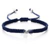 Conjunto de Pulseras Cruzadas Nudo Ruyi: Pulseras de Cuerda Tejidas a Mano con Chapado de Aleación para Parejas