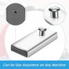 7Pcs Magnetic Seam Guide Sewing Machine Guide Magnets Stainless Steel Hemming Clips Measurement Sewing Ruler Quilting
