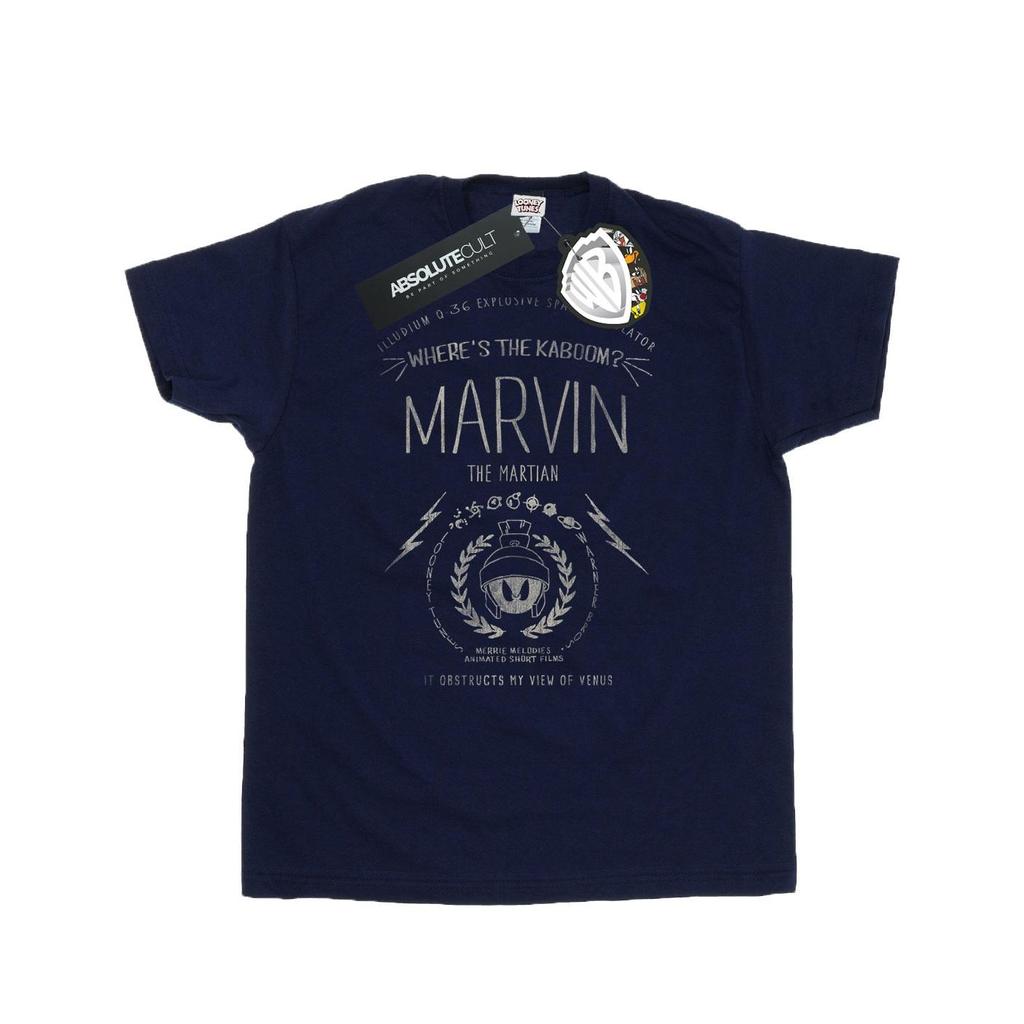 Looney Tunes Mens Where´s The Kaboom Marvin The Martian Cotton T-Shirt