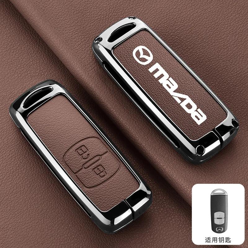 

2025 Горячий Чехол-Крышка Для Ключа Автомобиля из Цинкового Сплава Для Mazda 2 3 6 Atenza Axela CX-5 CX5 CX-30 CX-3 CX-4 CX-5 CX7 CX-9 MX5 2015 2016 2017 20