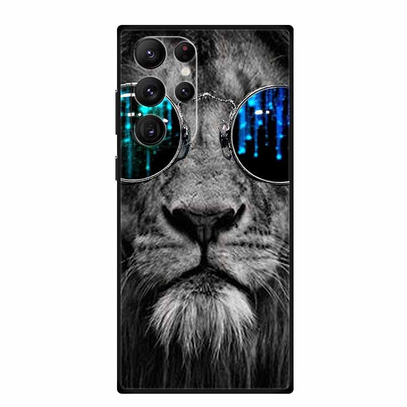 For Samsung S23 Ultra Phone Case Cover S23Ultra Black Silicone Soft Back Case For Samsung Galaxy S22 S23 Ultra Case S 23 Ultra