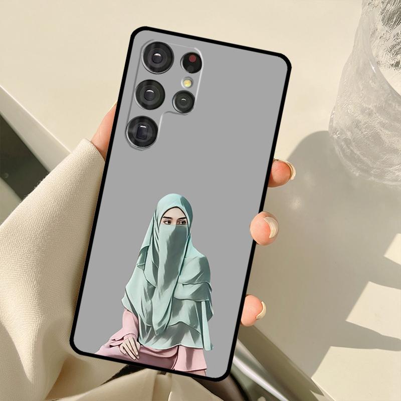 Muslim Islamic Hijab Gril Case For Samsung Galaxy S23 Ultra S21 S22 S24 S25 Ultra S9 S10 Plus S25 FE S20 FE Back Cover