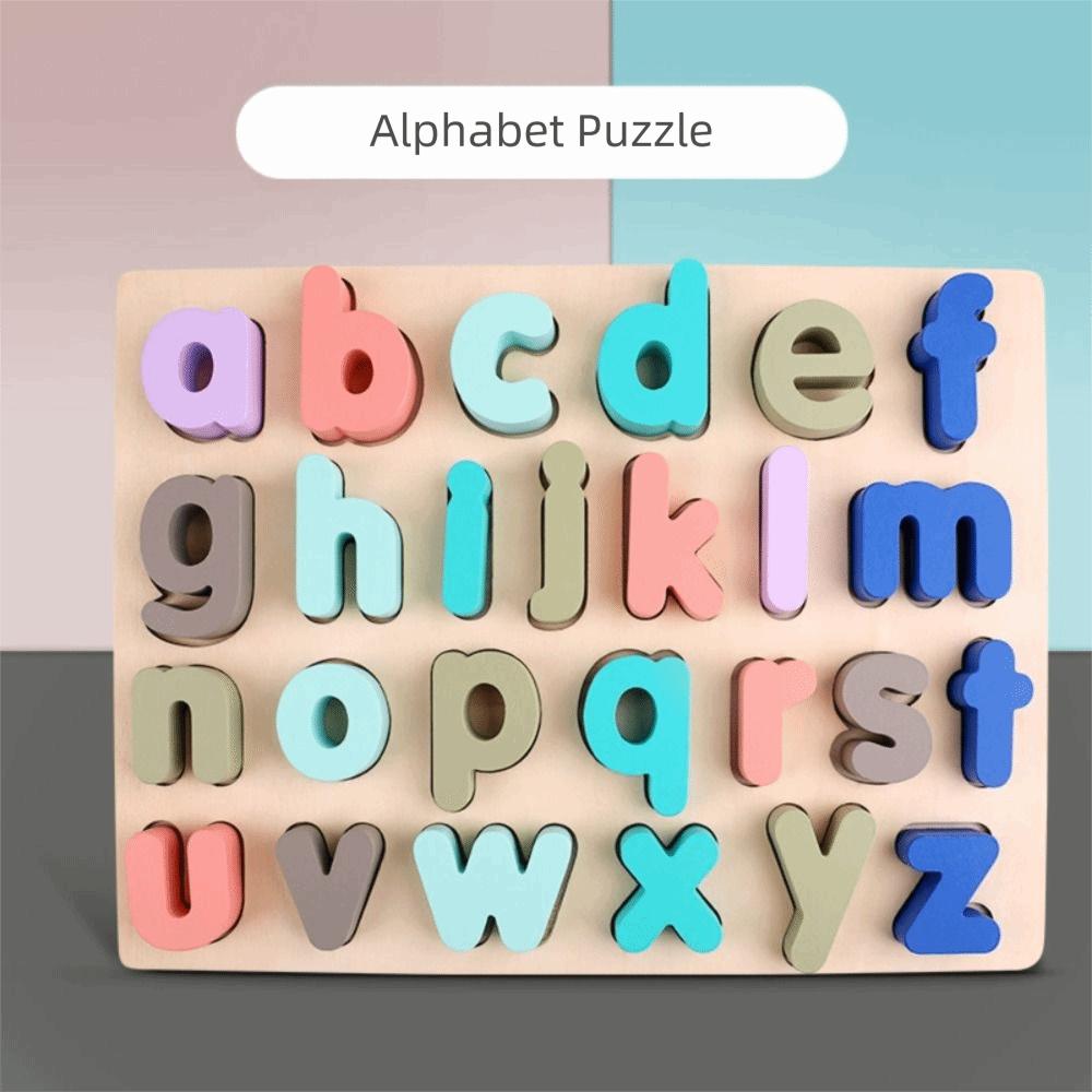 Early Education Alphabet Number Puzzle Matching Games Kids Puzzle Toys Birthday Gift
