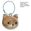 Dog Hair Collector Keychain Charm Memorial Storage Box Transparent Bottle Pet Cat Hair Storage Portable Memory Capsule