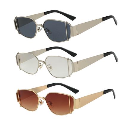 Stylish Punk Sunglasses Unisex Vintage Metal Frame UV400 Square Fashion Sun Glasses for Men Women Sports