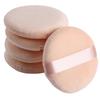 10pcs Round Facial Powder Foundation Puff, Portable Soft Cosmetic Puff For Makeup Application, Beauty Tool Essential Make Up