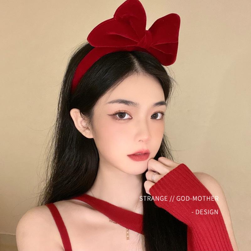2024 Cute Cartoon Plush Headband for Women - Makeup, Hair Clip & Tie