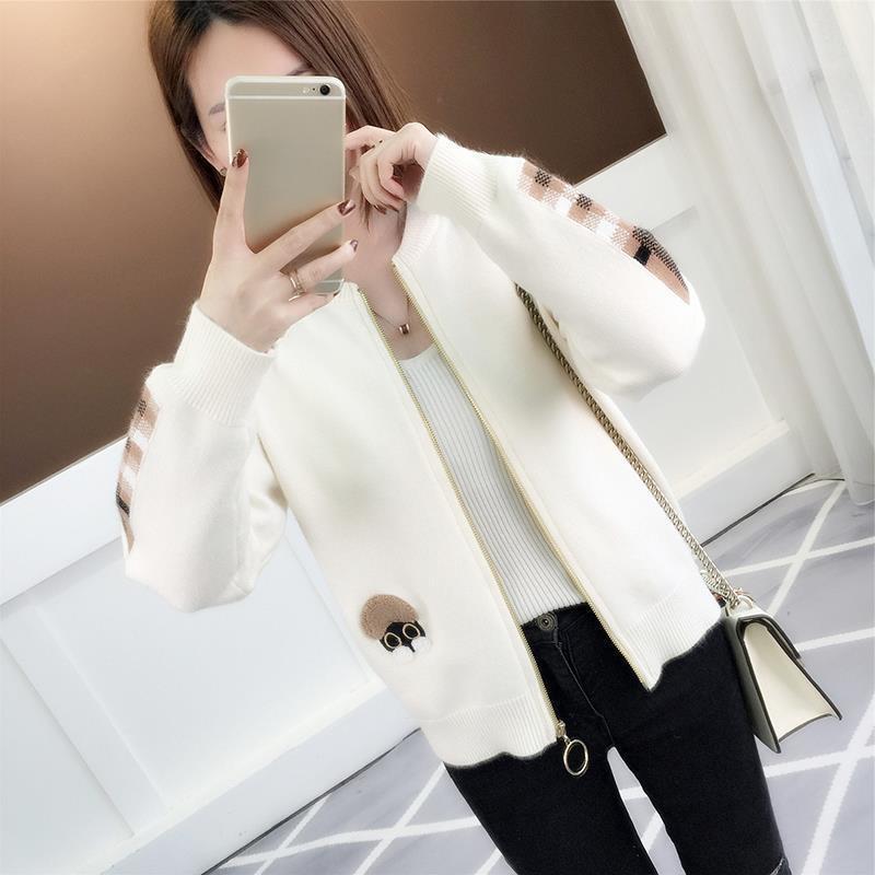 Giacca alla moda in stile coreano a vestibilità ampia e versatile per donna con maniche lunghe